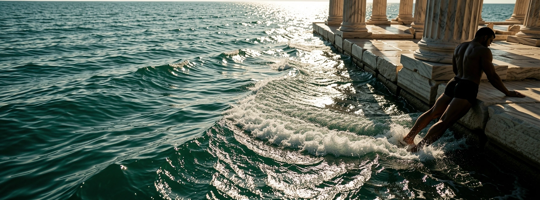 Vigorous water ripples